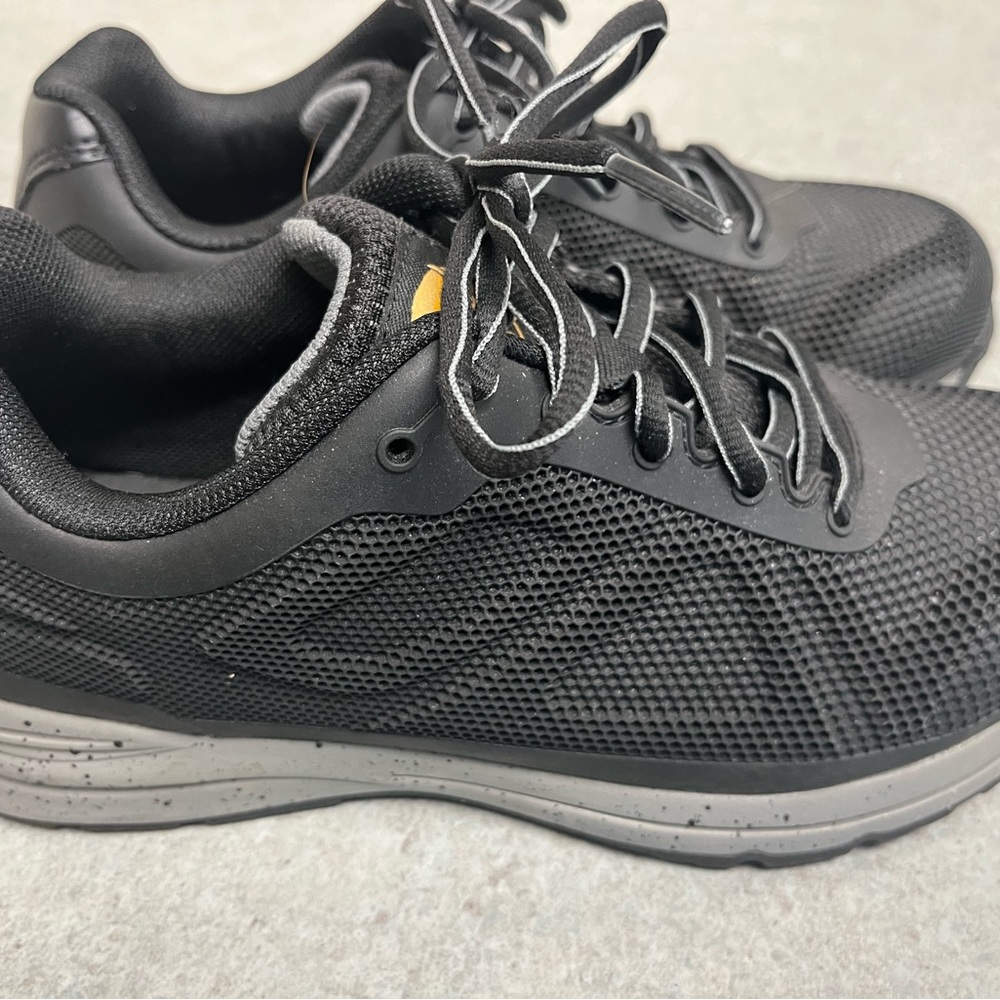 Brahma Kamden Men’s Size 7 Steel Toe Slip Resistant Work Shoes – Black Lace Up